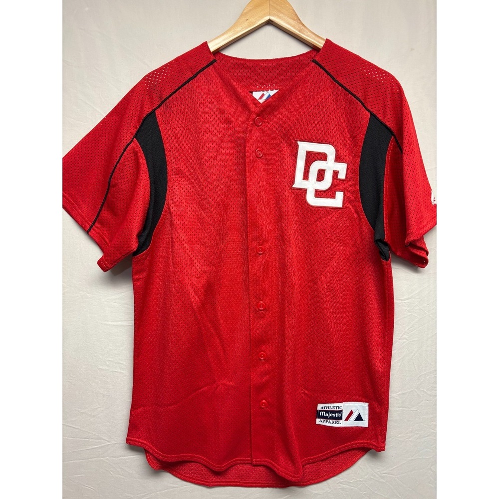 Washington Nationals DC Majestic Authentic MLB Baseball Jersey Mens Red Medium